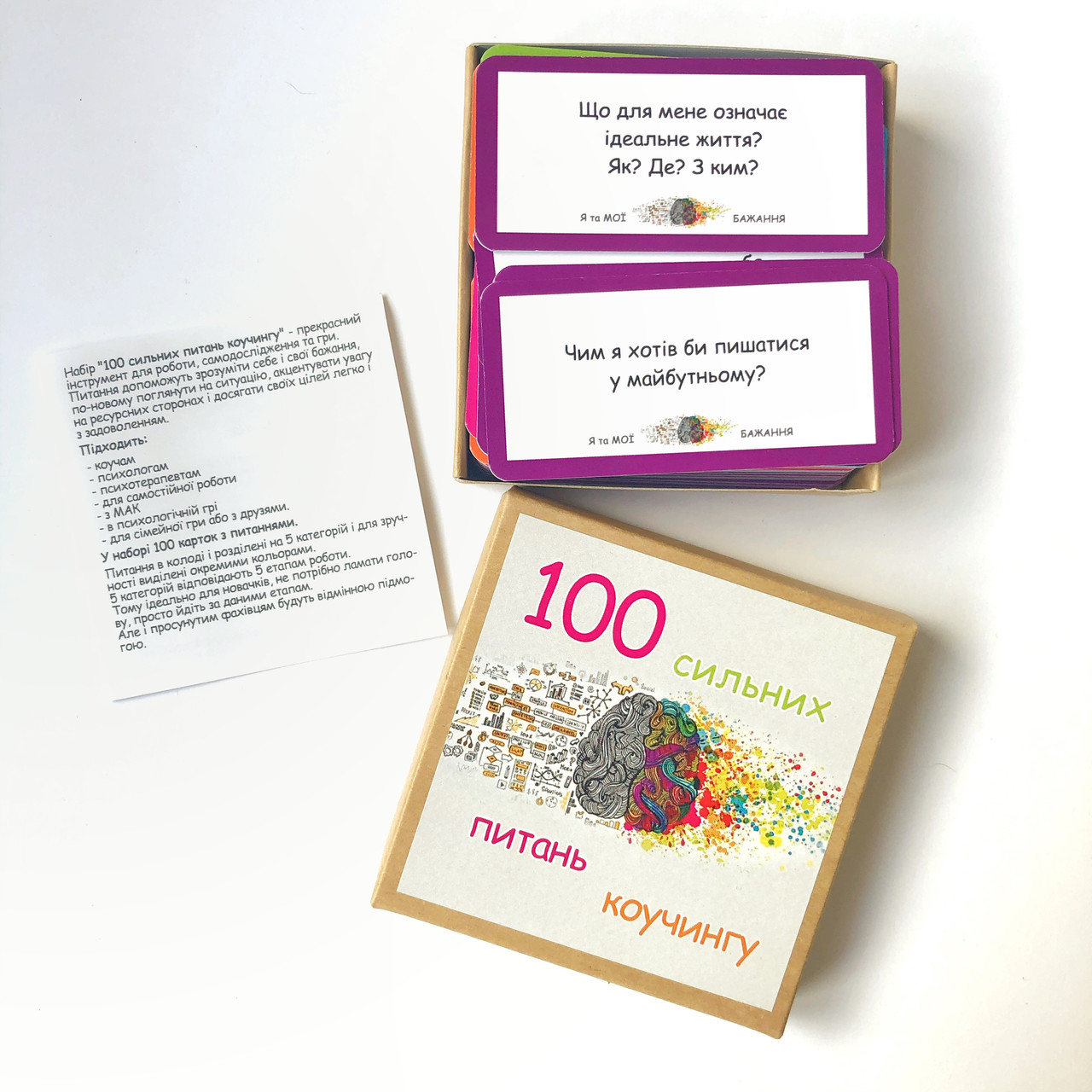 Метафоричні карти "100 сильних питань коучингу" (укр). Квітка Наталія