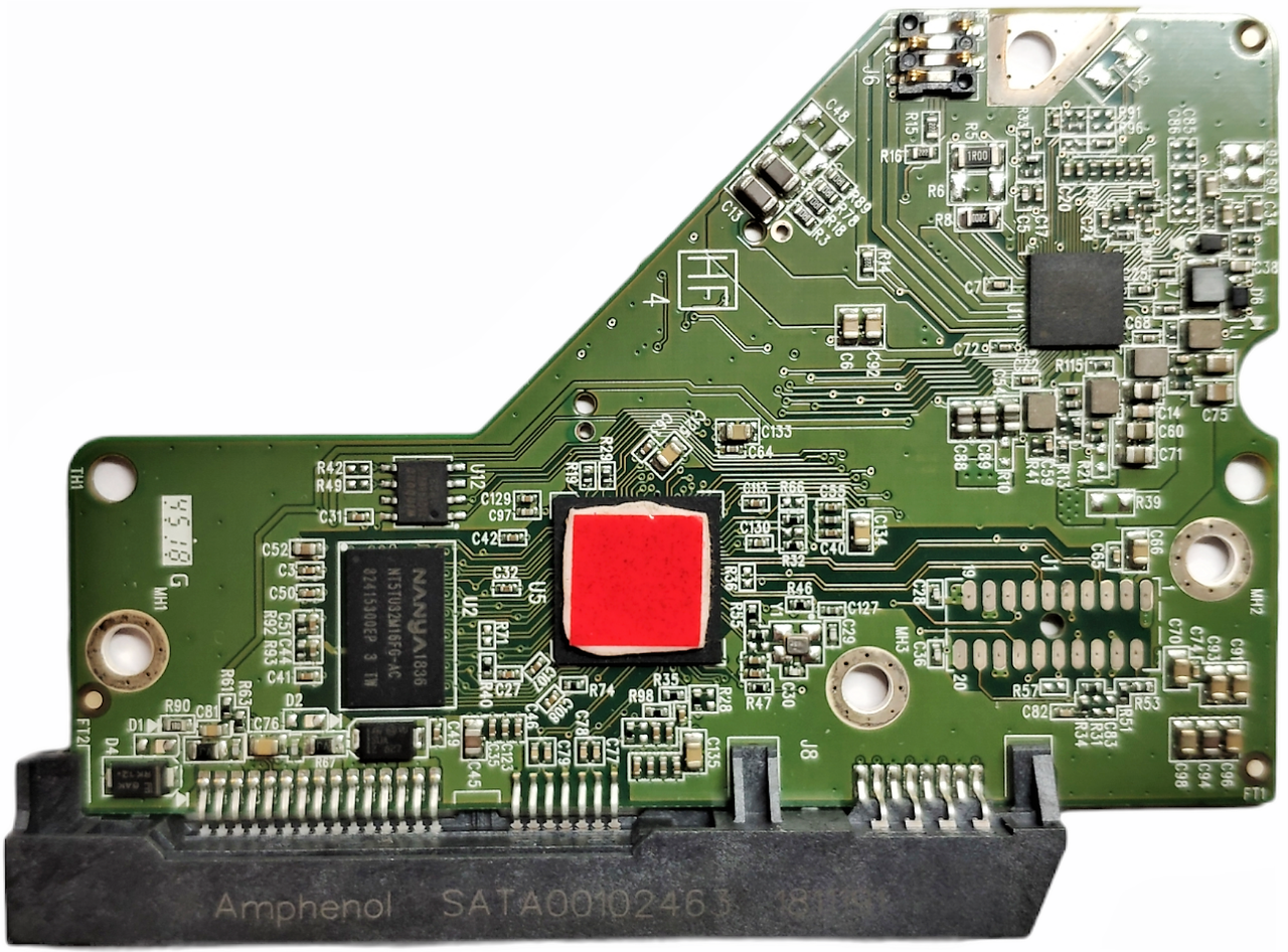 Плата HDD PCB 2060-800006-001 REV P1 WD WD5000AZRZ WD10PURX WD10PURZ WD10EFRX WD10EURX WD10EZRX WD10EZRZ