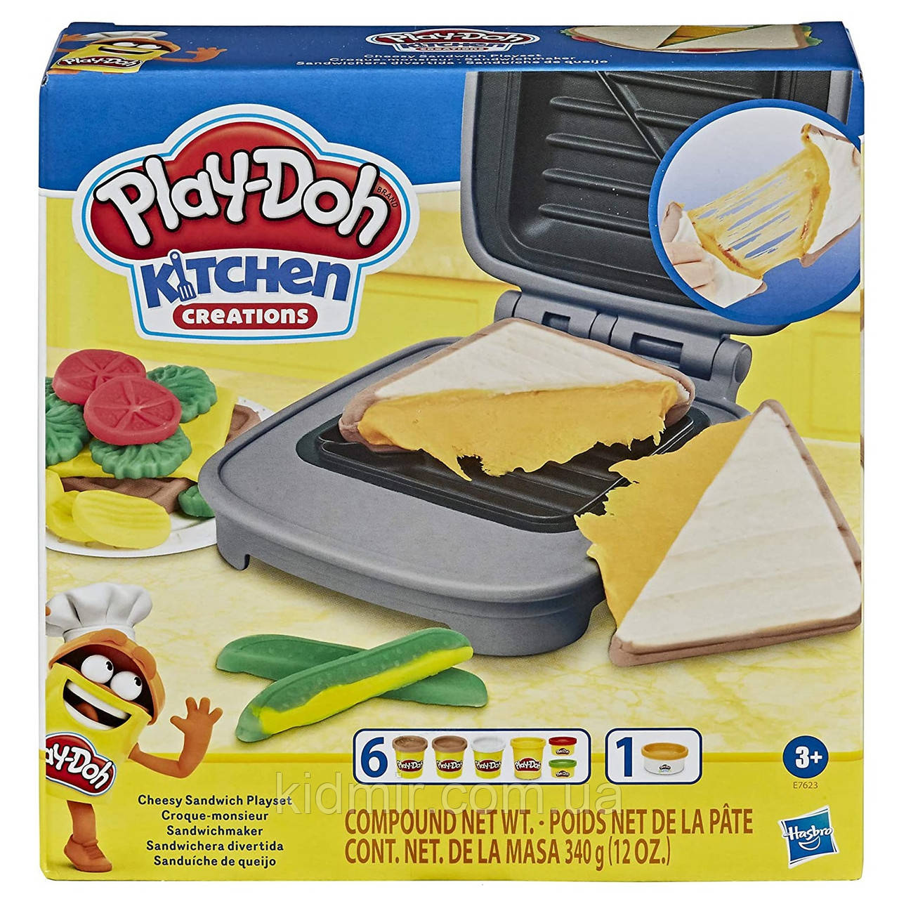 Плей-До набір пластиліну Сирий сендвіч Play-Doh Kitchen E7623