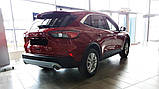 Захисна накладка на задній бампер для Ford Kuga Mk3 2020+ /чорна нерж.сталь/, фото 8