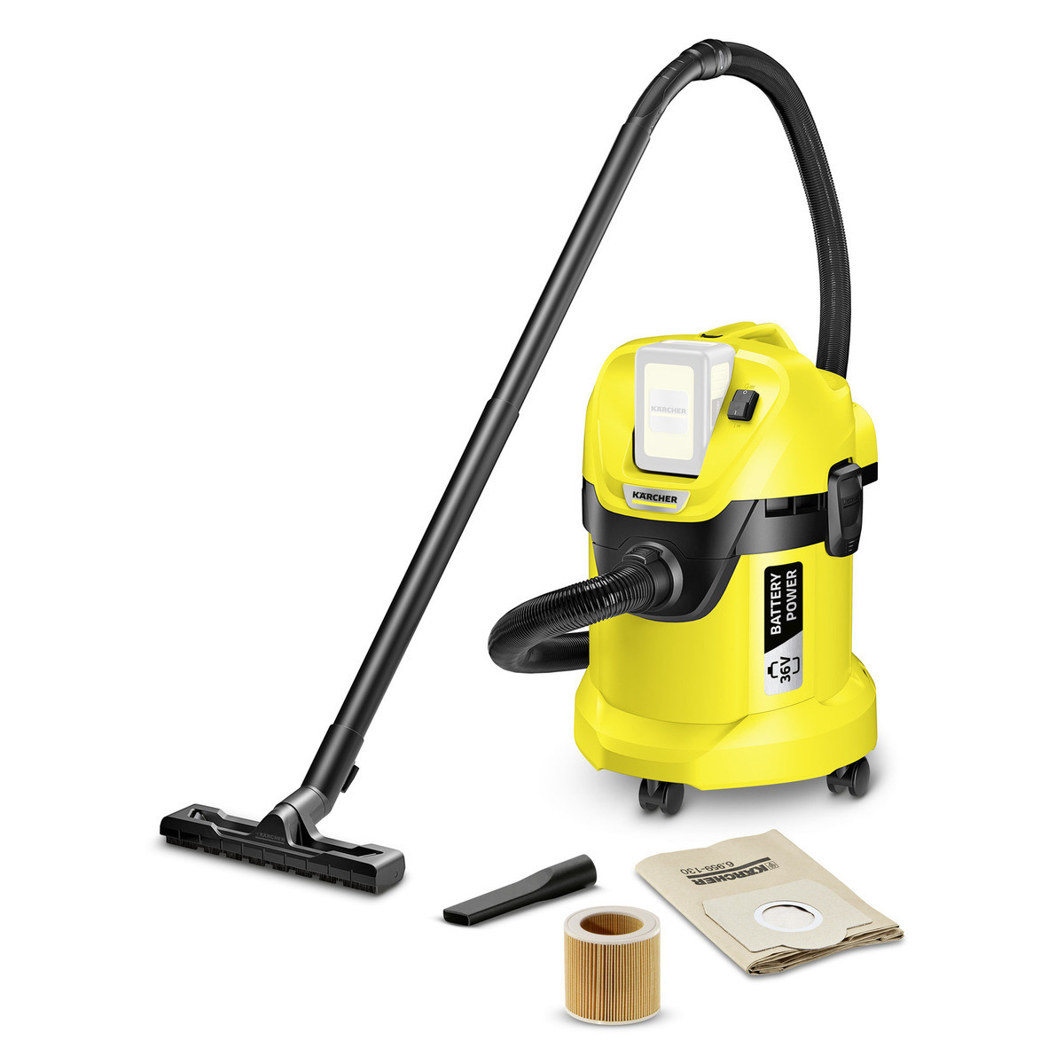 Господарський пилосос Karcher WD 3 Battery 36 B (без акумулятора), фото 1