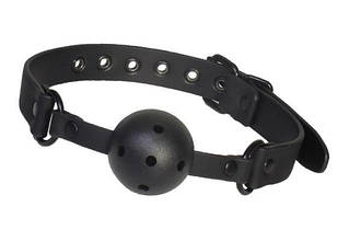 Кляп-шарик BLAZE BALL GAG WITH PAINTING EDGE BLACK, 4,7 см.