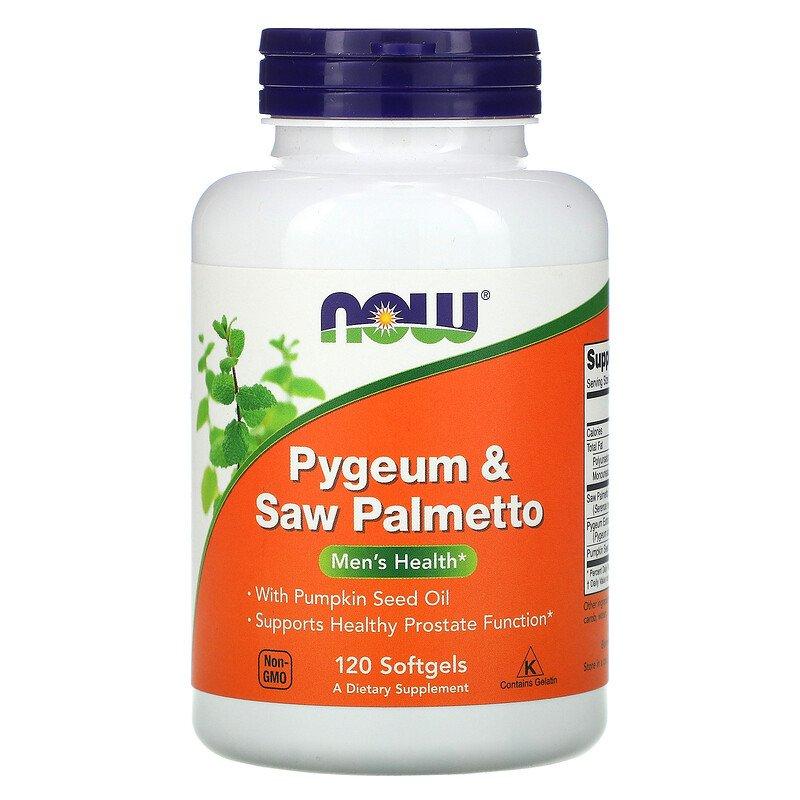 Now Foods Pygeum & Saw Palmetто 120 гелевих капсул
