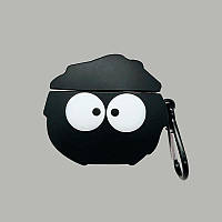 Силиконовый чехол Alitek для наушников Apple AirPods 1 / 2 Уголёк Black