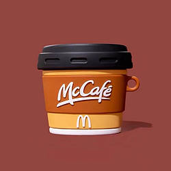 Силіконовий чохол Alitek для навушників Apple AirPods 1 / 2 McCafe Кава
