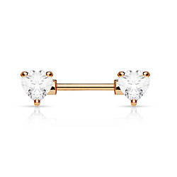 Пірсинг-штанга в соски «Серцебиття»