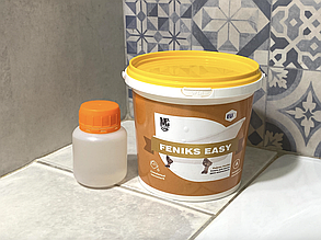 Фарба емаль акрилова для реставрації чавунної ванни Fеniks Easy 800г Біла