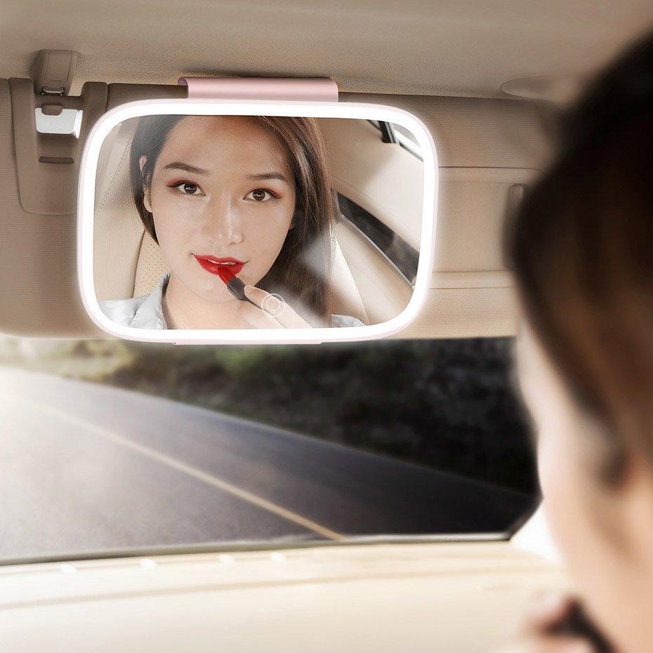 Портативне дзеркало з підсвічуванням Baseus Delicate Queen Car Touch Mirror Up White