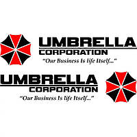 Набір вінілових наклейок на автомобіль - Umbrella Corporation (2 шт.)