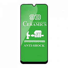 Захисне скло Realme 5 Full Glue повна проклейка, чорне