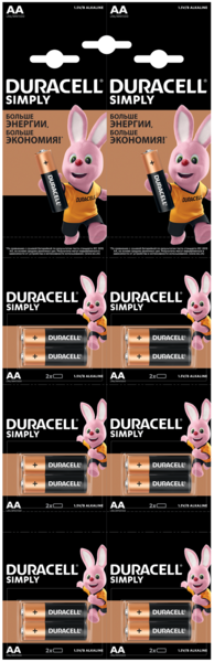 Батарейки Duracell LR6 AA