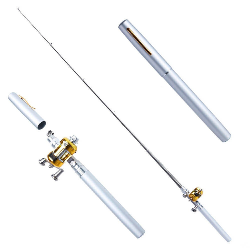 ОПТ Кишенькова портативна ручка-вудка Pocket Fishing Rod 85 см + котушка До-1