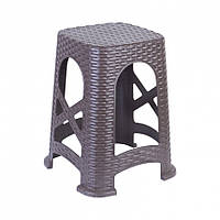 Табурет великий OZHAVAN PLASTIK Ротанг, коричневий (N 92)