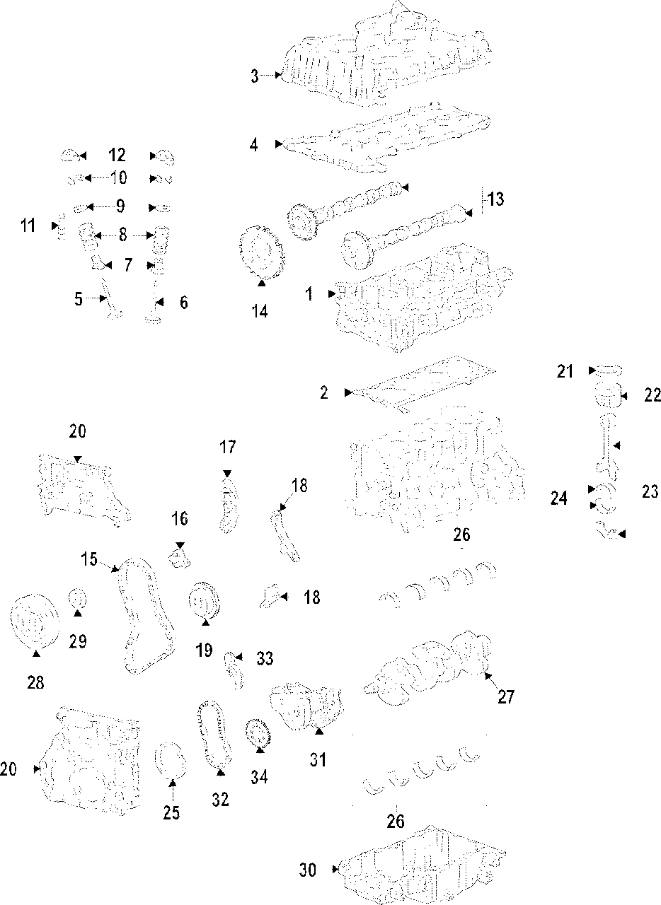 Сальник клапана GM 55569928 для ланцюгових турбодизельних моторів 16DT OPEL Astra-J/K Insignia Mokka Zafira-C