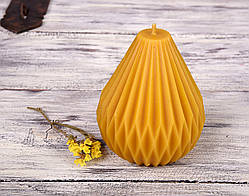 Свічка воскова з натурального бджолиного воску "Лучики тепла" Zigrivay (11х9 см) (с05)