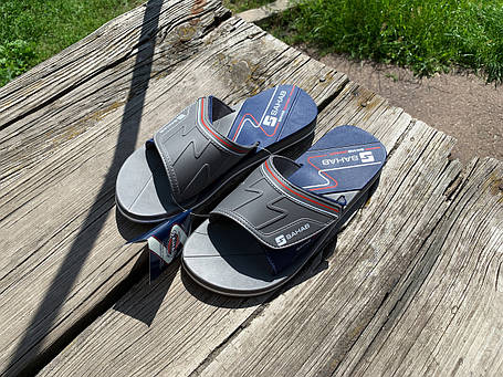 Чоловічі шльопанці SAHAB Сахаб Grey Navy сірі Оригінал, фото 1
