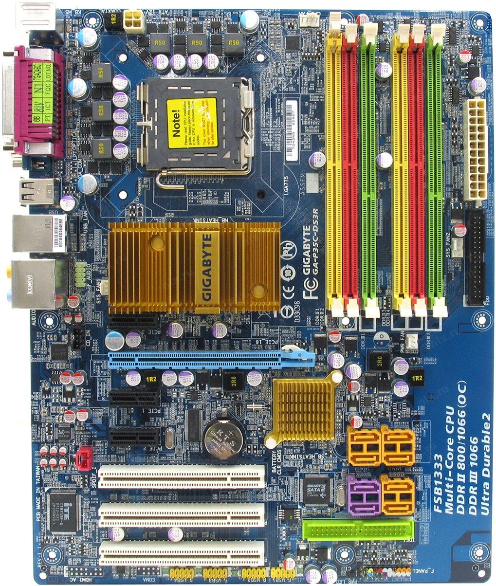 Плата s775 GIGABYTE GA-P35C-DS3R на DDR3 /DDR2 COMBO P35 Розуміє 8GB DDR2 +БУДЬ-які 2-4 ЯДРА ПРОЦЫ 775 XEON,QUAD