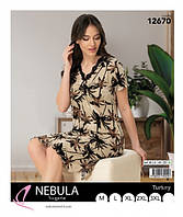 Нічна сорочка жіноча норма і ботал "NEBULA" Розмір: M, L, XL, 2XL, 3XL.