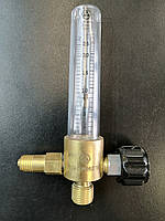 Ротаметр газовий на балонні редуктора 25 Ar/CO2 ДМ ДОММАЄ (під штуцер М12*1,5) (регулятор витрати ArCO2)