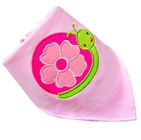 Нагрудник на кнопці двошаровий "Равлик" (20235)