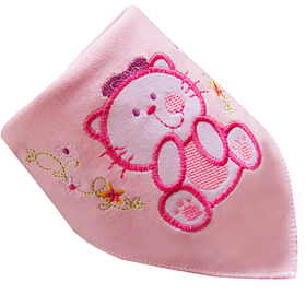 Нагрудник на кнопці двошаровий "Кошеня" (20238)