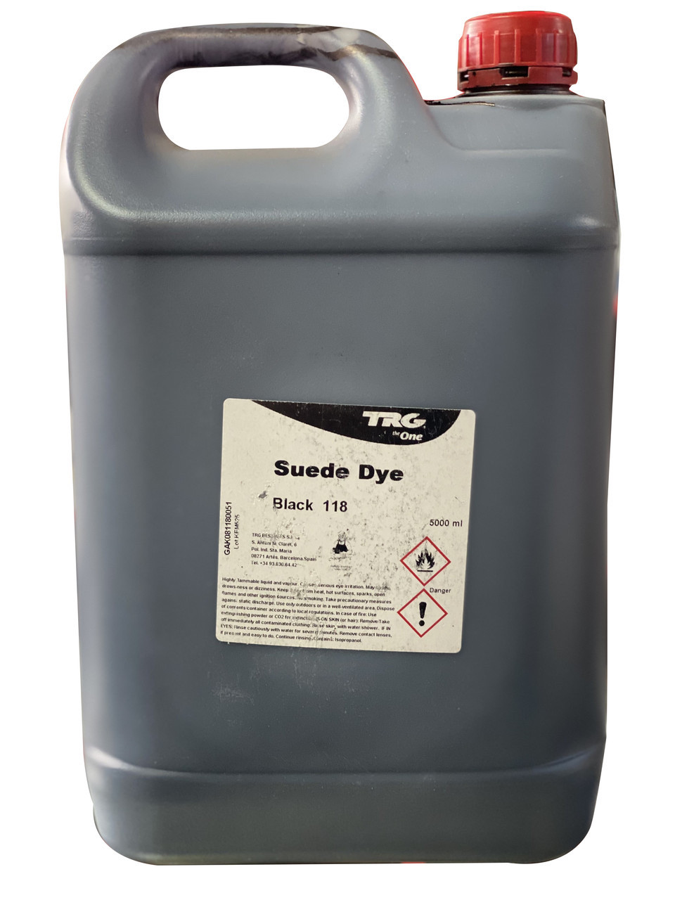 Фарба для замші та нубука чорна №118 TRG Suede Dye 0,5л