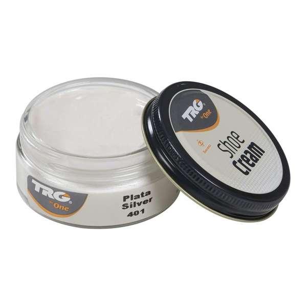 Крем для взуття з гладкої шкіри 401 TRG Shoe Cream, 50 мл срібло