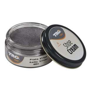 Крем для взуття з гладкої шкіри 402 TRG Shoe Cream, 50 мл темне-срібло