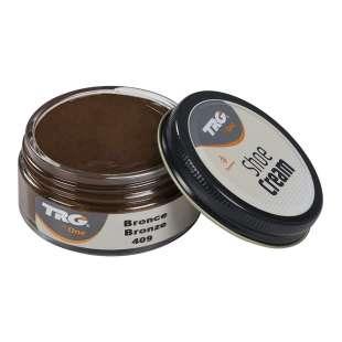 Крем для взуття з гладкої шкіри 409 TRG Shoe Cream, 50 мл бронза