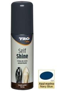Рідкий крем для взуття синій TRG Self Shine, 75 мл