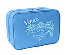 Дорожний органайзер для косметики "Venice" блакитний, фото 3