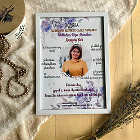 Подяка завідуючій