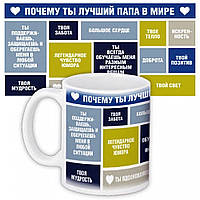 Біла кружка (чашка) з принтом "Мама казала"