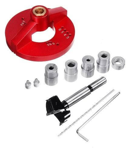 Купить Шаблон мебельный для сверления под шканты и петли, круглый, для ...