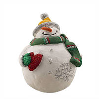 Статуэтка новогодняя Снеговик с сердцем (мал.) (гипс) F1811(G)