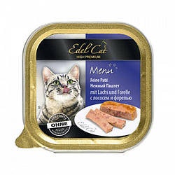 Вологий корм Edel Cat Menu (паштет з лососем та фореллю для котів) 100г