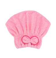 Шапочка рушник для сушіння волосся універсальний рожевий