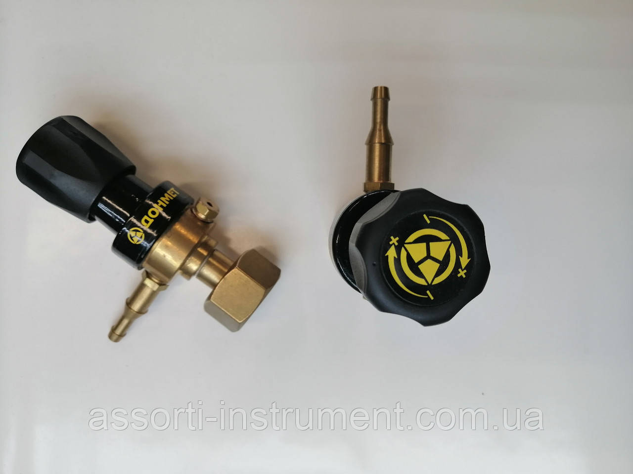 Редуктор балонний осьовий Rar/CO-200DM RC 6/9 (без манометрів) (G3/4;СП21,8) Donmet ( регулятор витрати Ar/CO2)