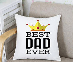 Декоративна подушка з принтом "Best Dad ever"