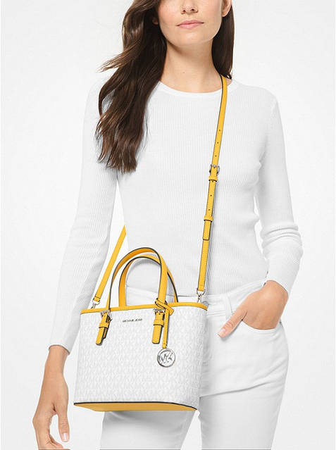 みえみえ Купить Сумка Michael Kors Jet Set Travel Extra-Small Logo Top-Zip