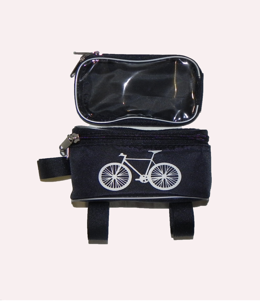 Велосумка органайзер на раму велосипеда (черный) - фото 1 - id-p1430446763
