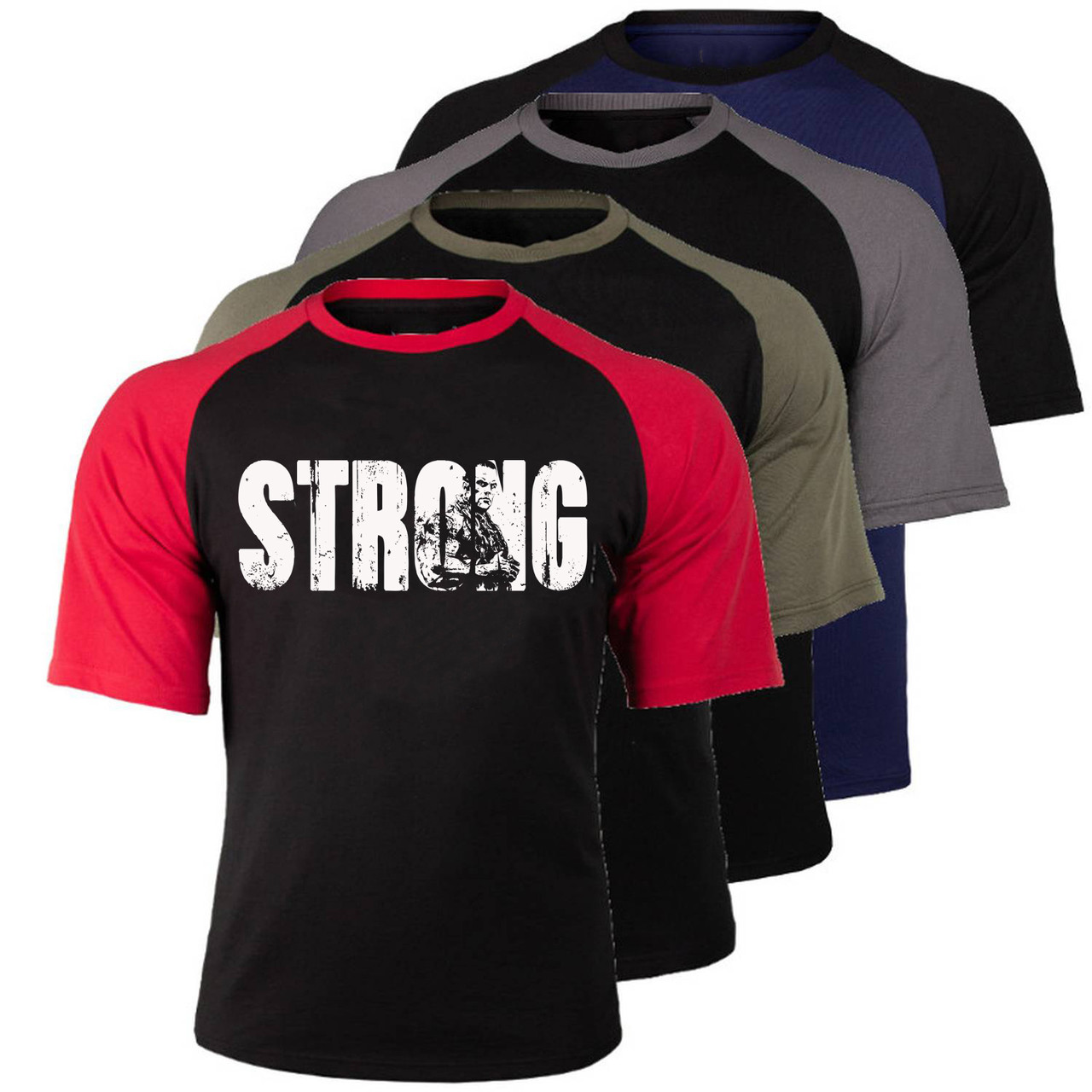 Футболка для бодибілдингу STRONG рукав 3/4, фото 1