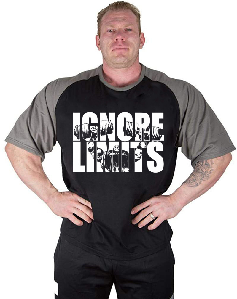 Футболка для бодибілдингу IGNORE LIMITS рукав 3/4, фото 1