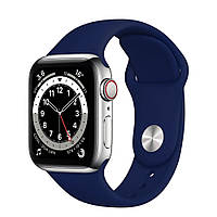 Ремешок силиконовый Sport Band 38mm | 40mm Dark Blue для Apple Watch SE | 6 | 5 | 4 | 3 | 2 | 1