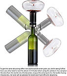 Декантер для вина з аератором сепаратором підставкою й намистинами, фото 2
