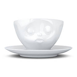 Чашка з блюдцем для кави, чаю порцеляновий Tassen Поцілунок на 200 мл