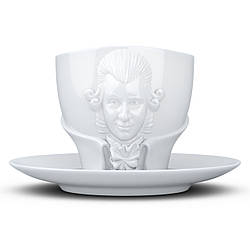 Чашка з блюдцем порцеляновий для чаю і кави Tassen Моцарт на 260 мл