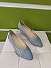 STTOPA Розміри 41-44. Балетки великих розмірів із натуральної шкіри. 166-4144-1 Блакитні, фото 2