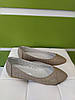 STTOPA Розміри 39-25 см. Балетки великих розмірів із натуральної шкіри. 166-3641-1 Бежеві, фото 10