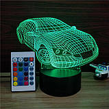 3D Світильник, "Автомобіль", Цікаві подарунки дітям, Подарунки на день народження для хлопчиків, фото 4
